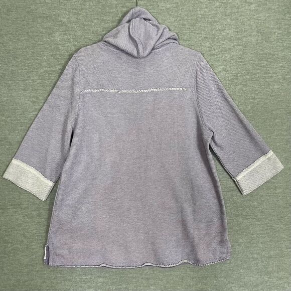 Soft Surroundings Beachy Pullover Womens XL French Terry Hoodie Cozy Casual Easy - Picture 4 of 10